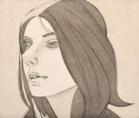 Alex Katz Small Head Etching, Aquatint, Signed AP - Sold for $1,560 on 05-25-2019 (Lot 23).jpg